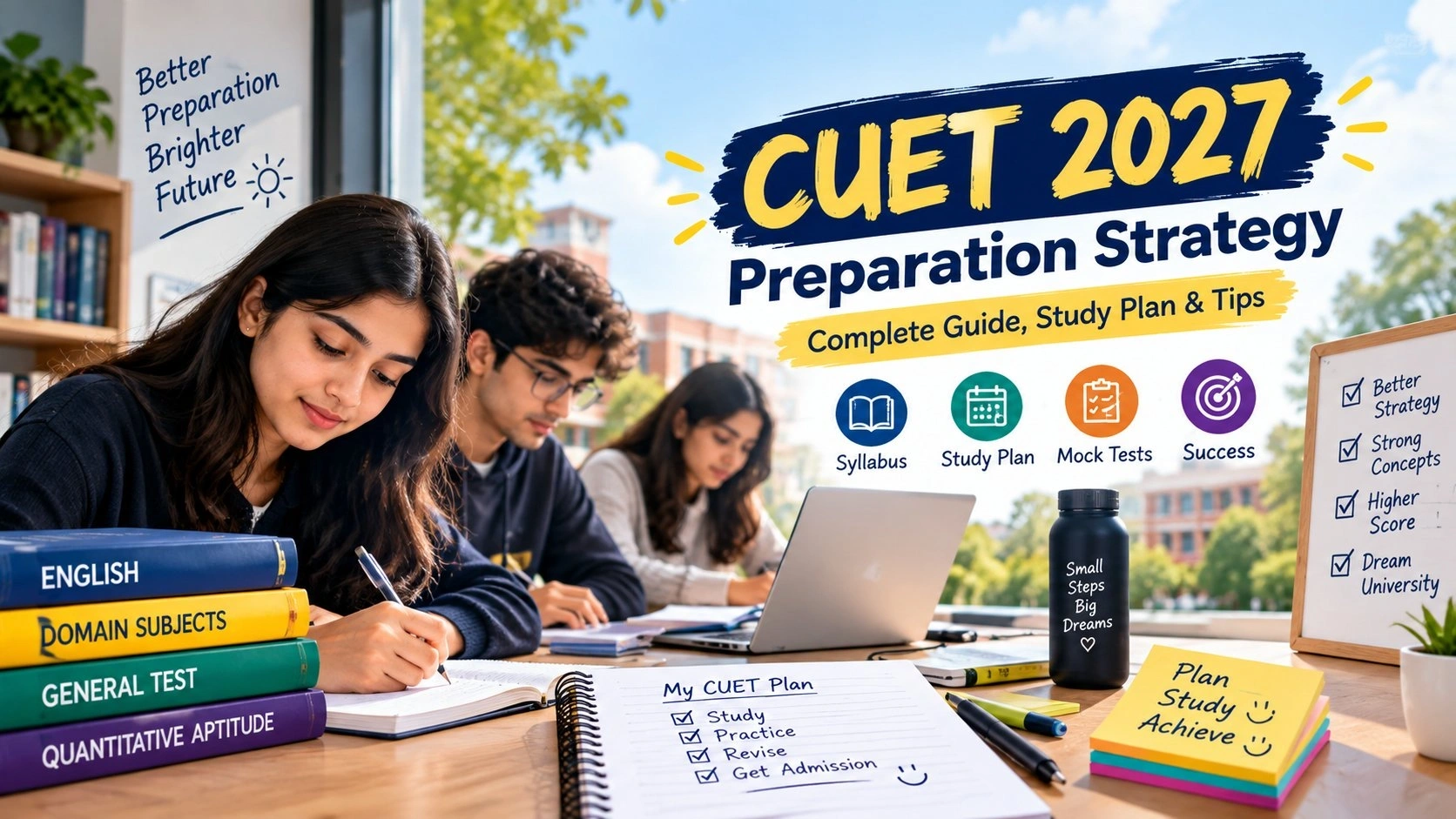 CUET 2027 Preparation Strategy: Study Plan, Syllabus & Mock Tests
